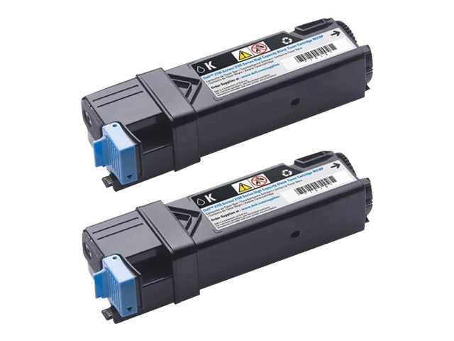 DELL 2150CN (84R1W) 2PK HI YLD BLACK TONERS