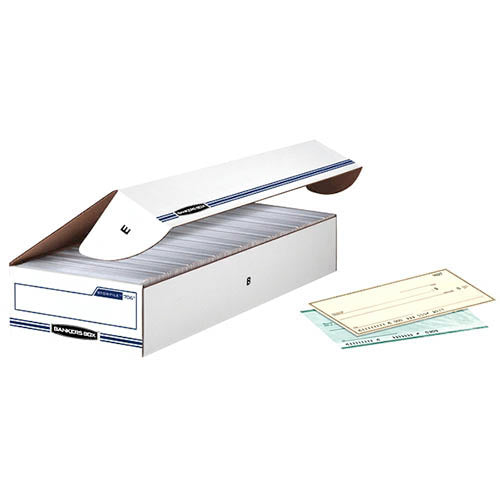 FELLOWES STOR/FILE 12CT CHECK, FLIP TOP LID