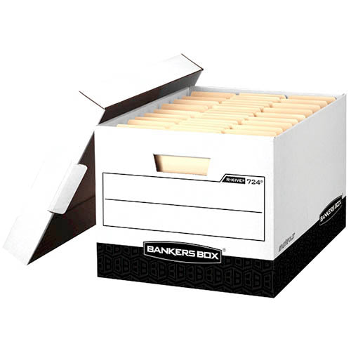 FELLOWES R-KIVE WHT/BLK 12-LTR/LEGAL LIFTOFF LID