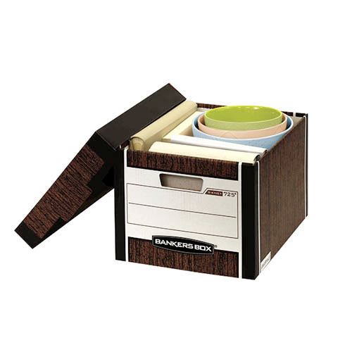 FELLOWES R-KIVE WOODGRAN 12-LTR/LEGAL LIFTOFF LID