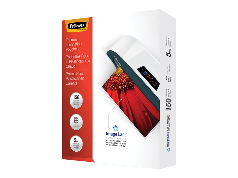 FELLOWES 52040 LAMINATE 100PK 5MIL UV LETTER SZ