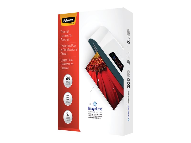 FELLOWES 52453 LAMINATE 800CT 5MIL UV LETTER SZ