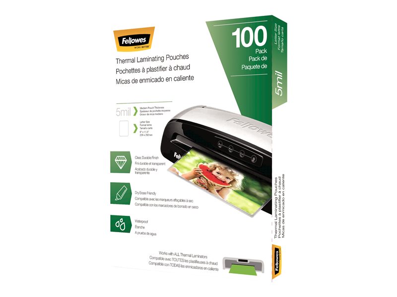 FELLOWES 5743501 LAMNATE 1000CT 5MIL LETTER SIZE