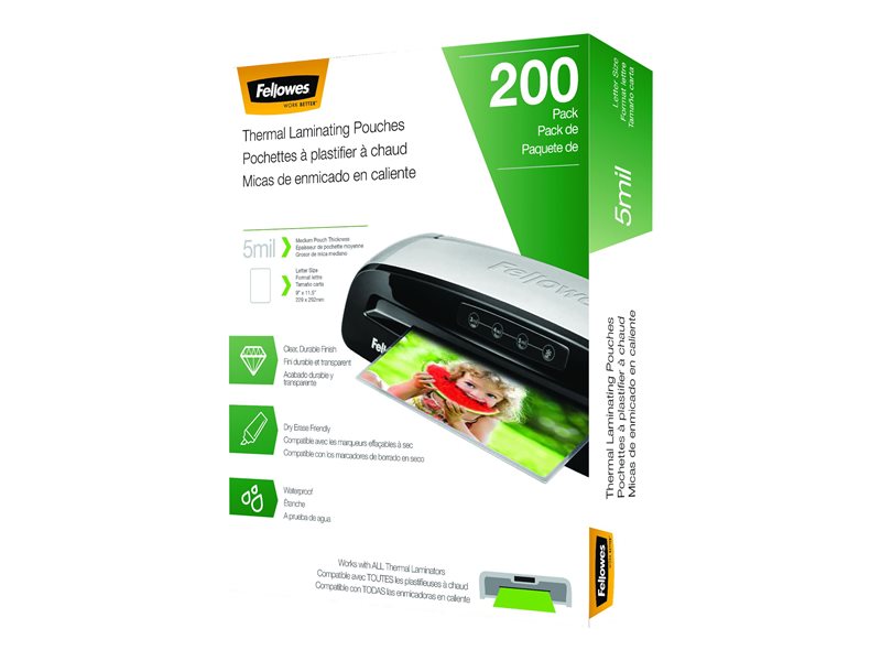 FELLOWES 5743601 LAMNATE 1000CT 5MIL LETTER SIZE
