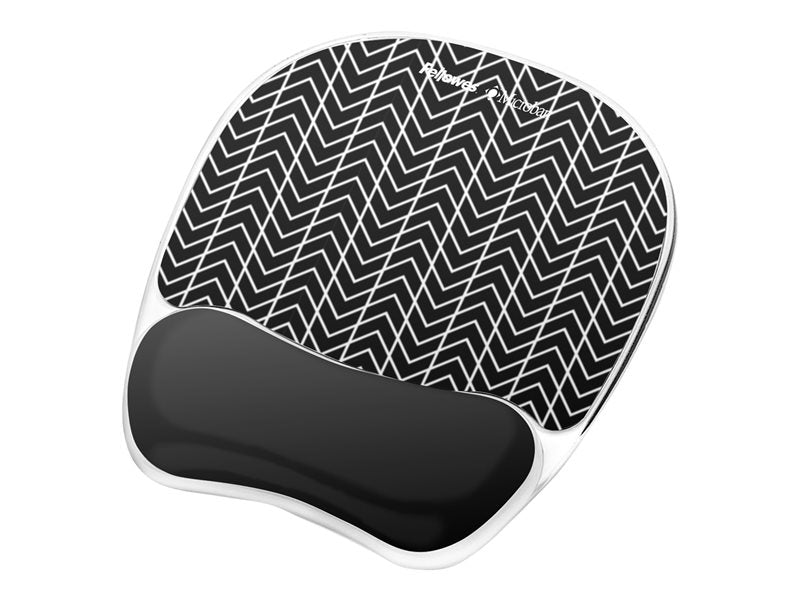 FELLOWES PHOTO GEL 4PK CHEVRON PAD WRIST REST