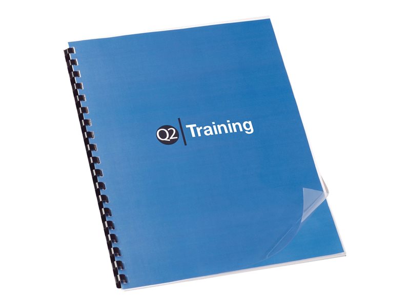 GBC CLEARVIEW-CLR 100PK BIND COVERS-SQUARE