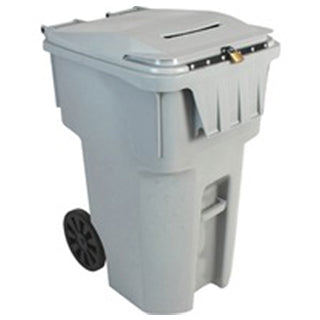 HSM 32 GALLON MOBILE SHREDDER CART GRAY