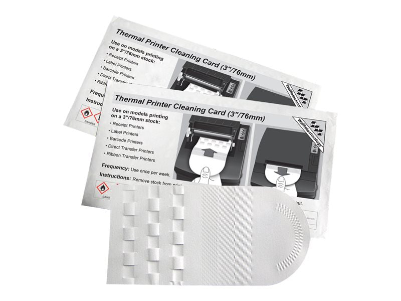 KICTEAM THERMAL PRINTER WAFTECH CLEAN CARDS-15CT