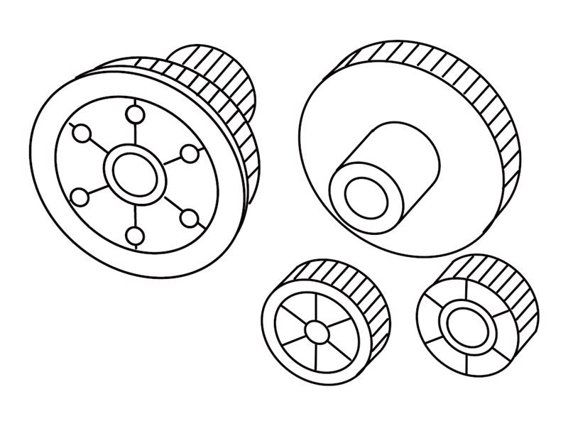 LEXMARK X658DE REAR TRANSPORT GEAR/PULLY KIT