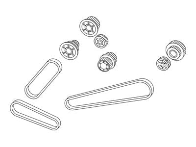LEXMARK X658DE FRONT TRANSPORT GEAR/PULLY KIT