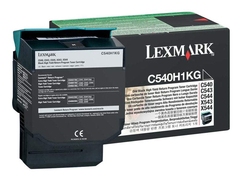LEXMARK C540N HI RETURN PROG BLACK