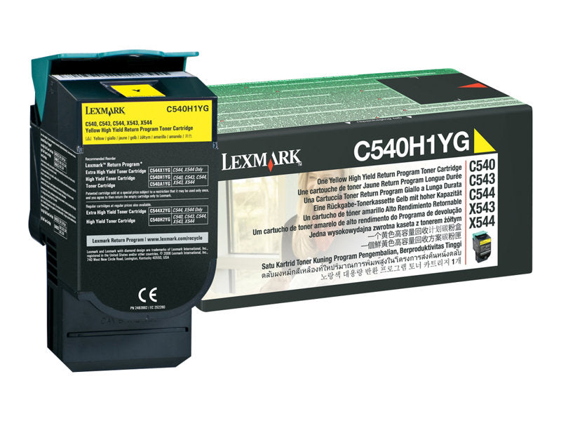 LEXMARK C540N HI RETURN PROG YELLOW