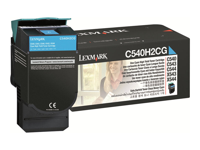 LEXMARK C540N HI YLD CYAN TONER