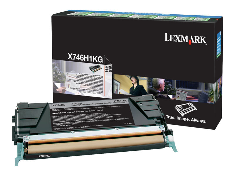 LEXMARK X746DE HI RETURN PROG BLACK