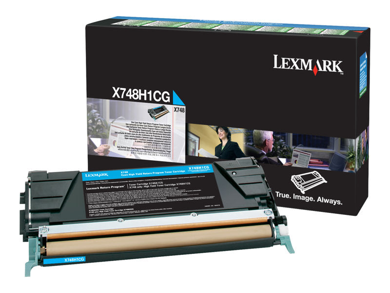 LEXMARK X748DTE HI RETURN PROG CYAN