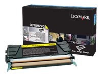 LEXMARK X748DTE HI YLD YELLOW TONER