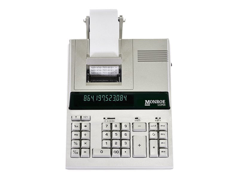 MONROE 122PDX DESKTOP PRINT DISPLAY CALCULATOR