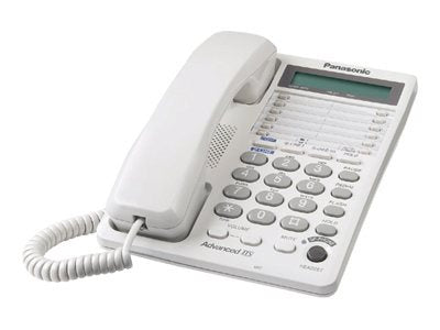 PANASONIC KXTS208W WHT  CORDED 2-LINE W/LCD