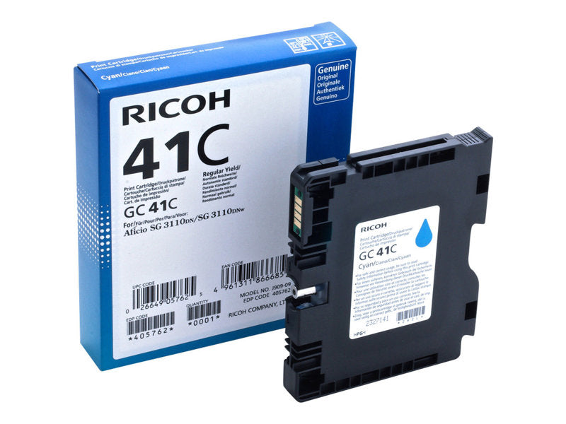 RICOH AFICIO SG3110DN GC41 SD YLD CYAN INK