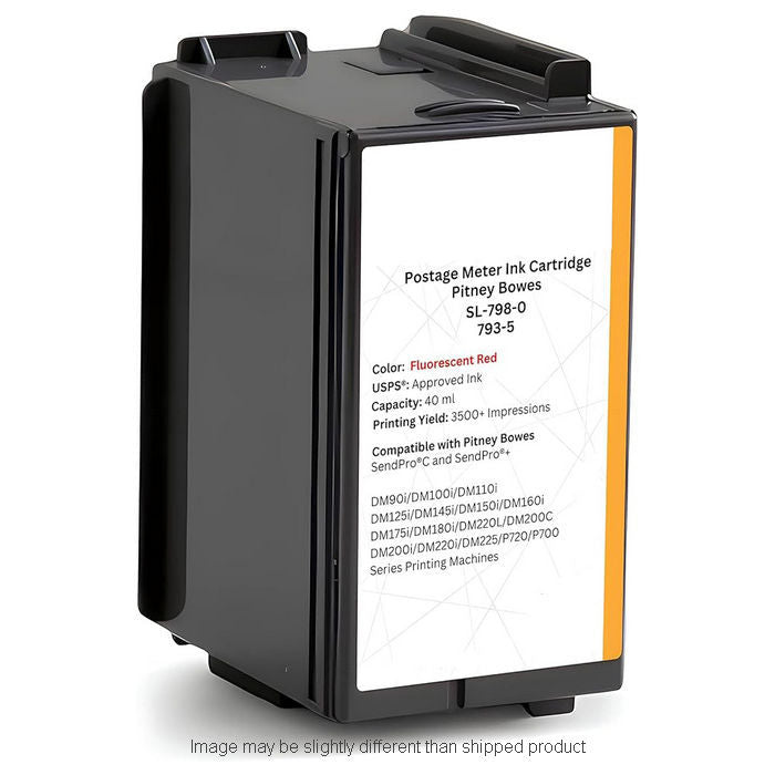 REPL PITNEY BOWES 7935 FLUORESCENT RED INK