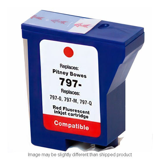 REPL PITNEY BOWES 7970 FLUORESCENT RED INK