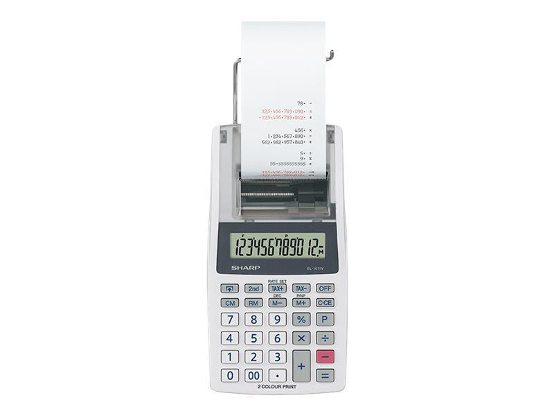 SHARP EL1611V 12 DIGIT HANDHELD BASIC CALC
