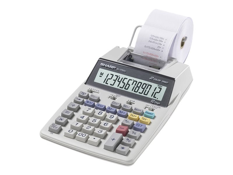 SHARP EL1750V  12 DIGIT PORTABLE PRINT DISPLY