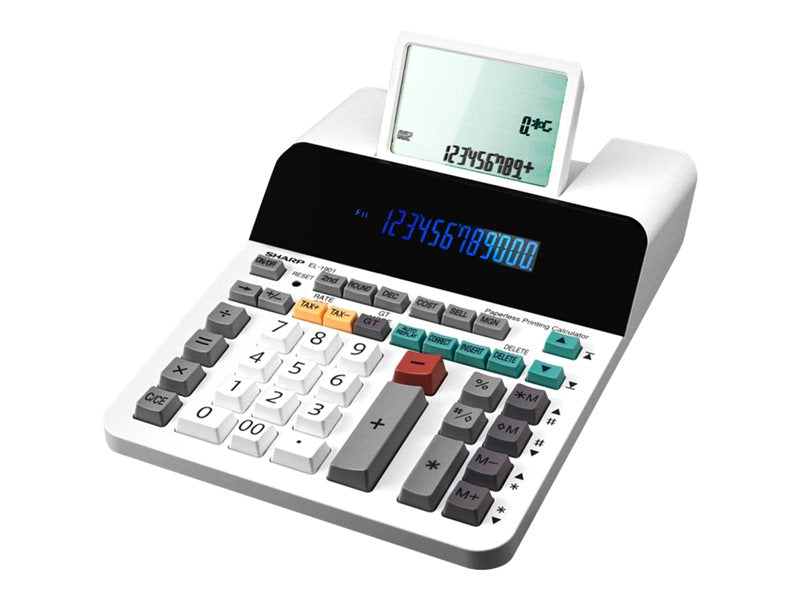 SHARP EL1901  12 DIGIT PAPERLESS PRINT CALC