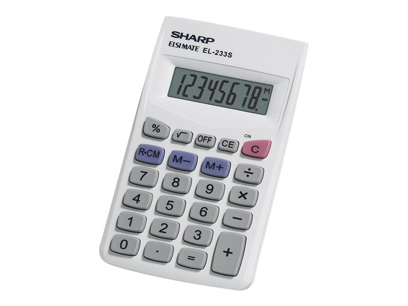 SHARP EL233SB  8 DIGIT BASIC POCKET CALC