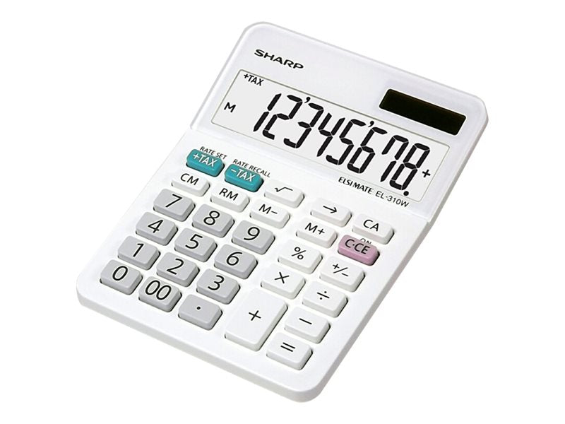 SHARP EL310WB  8 DIGIT MINI-DESKTOP CALC