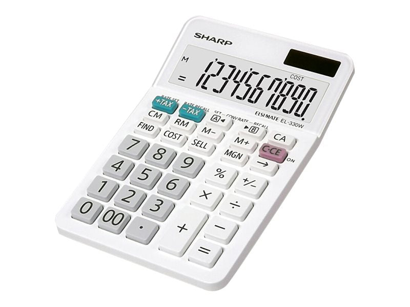 SHARP EL330WB 10 DIGIT MINI-DESKTOP BASIC CALC