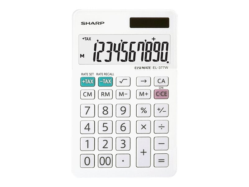 SHARP EL377WB  10 DIGIT HANDHELD BASIC CALC