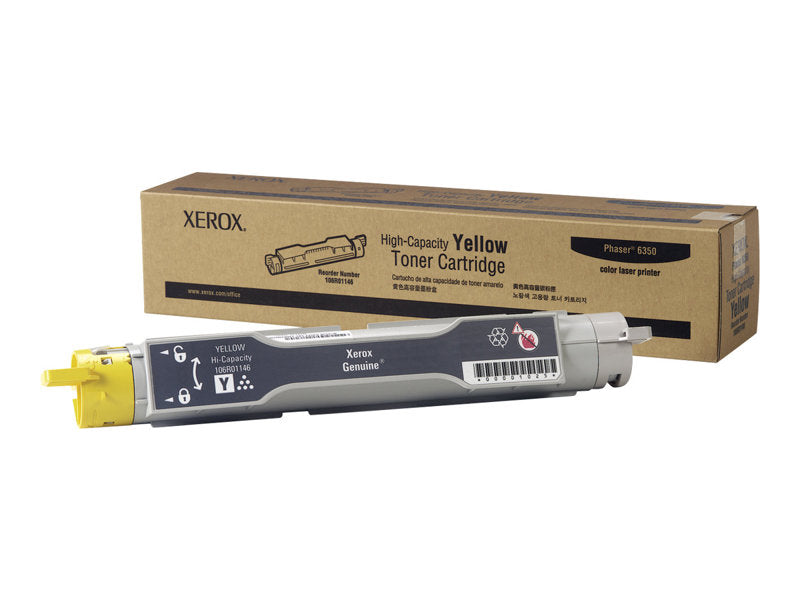 XEROX PHASER 6350 HI YLD YELLOW TONER