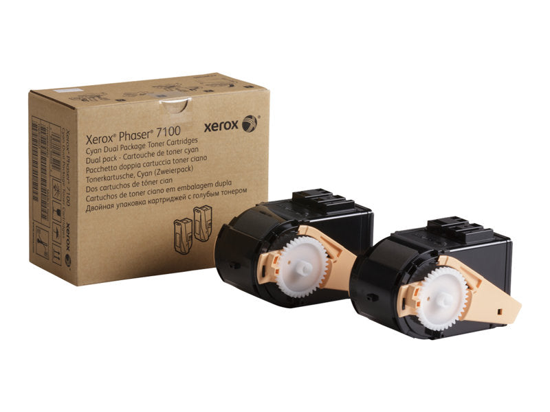 XEROX PHASER 7100  2PK SD YLD CYAN TONERS