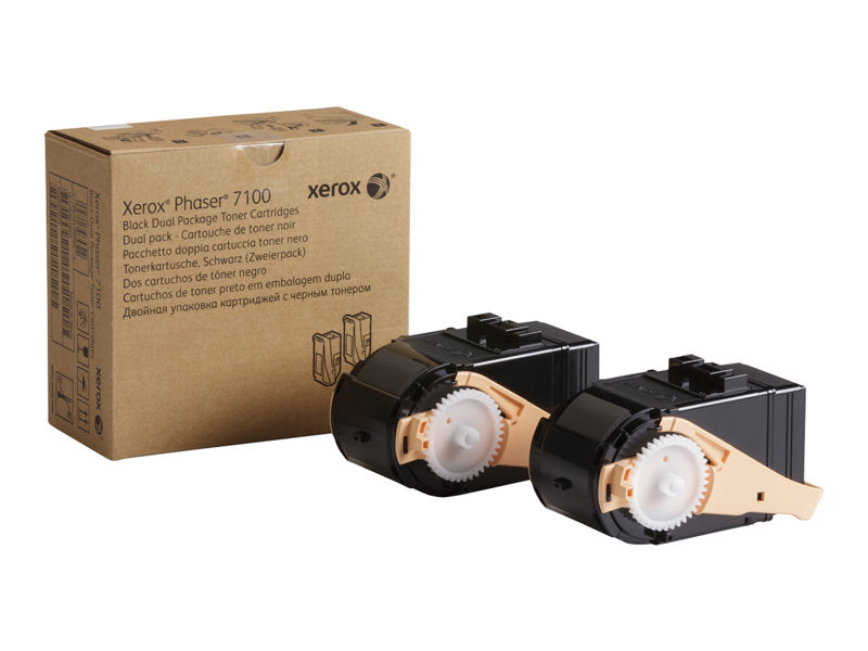 XEROX PHASER 7100  2PK SD YLD BLACK TONERS