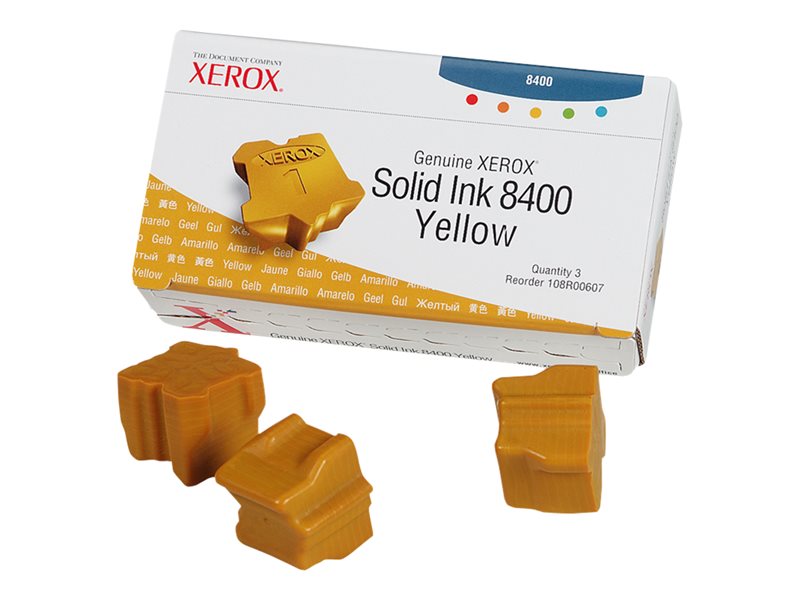 XEROX PHASER 8400  3PK SD YELLOW INK STICK