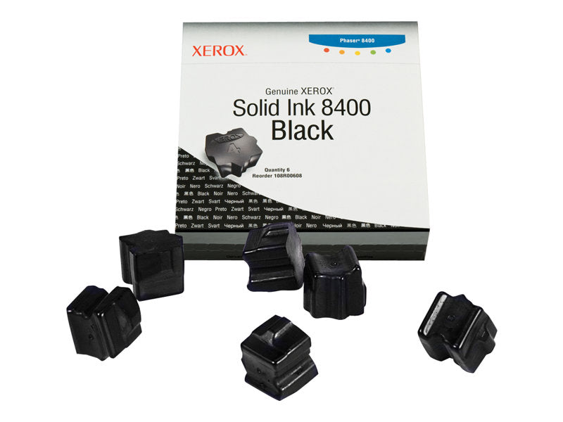 XEROX PHASER 8400  6PK SD BLACK INK STICKS