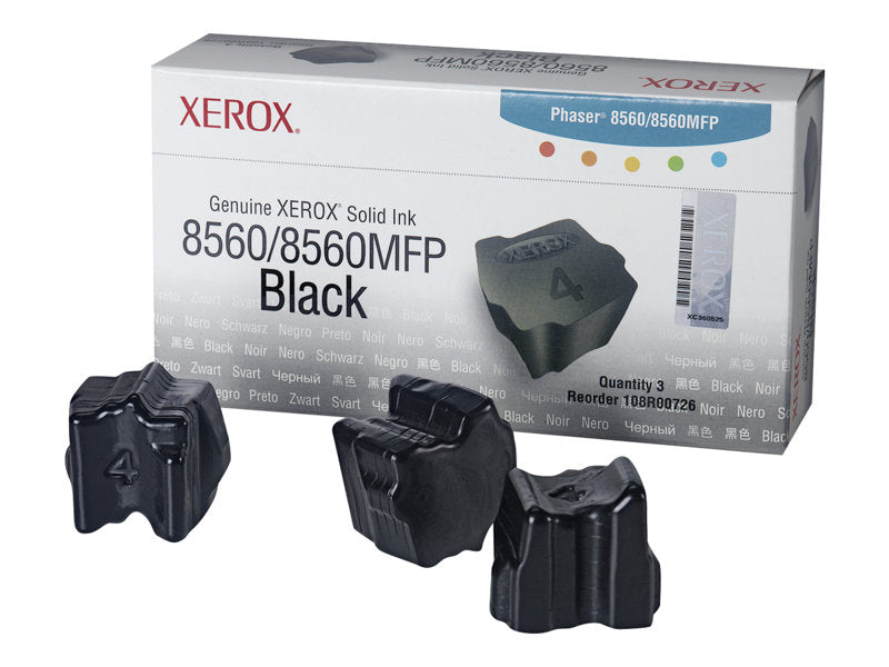 XEROX PHASER 8560  3PK SD BLACK INK STICKS