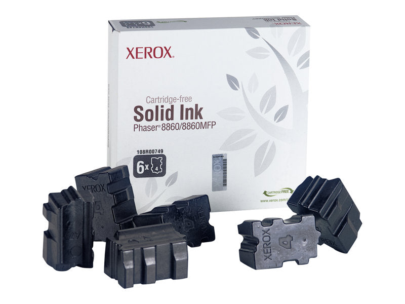 XEROX PHASER 8860  6PK SD BLACK INK STICKS