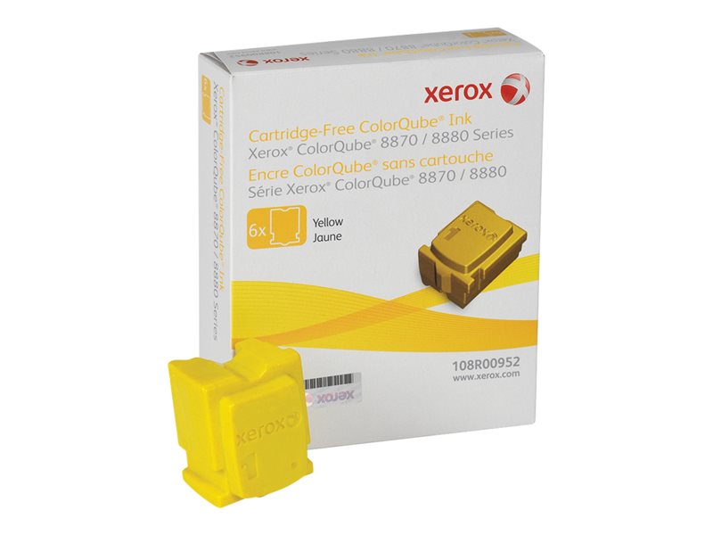 XEROX COLORQUBE 8870DN  6PK SD YELLOW INK STICK
