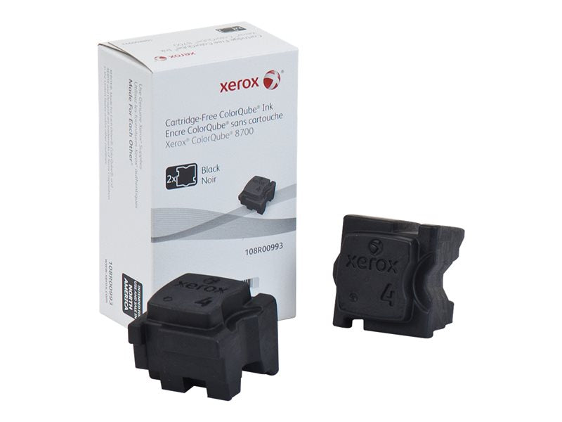 XEROX COLORQUBE 8700  2PK SD BLACK INK STICKS