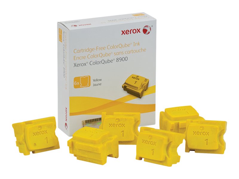 XEROX COLORQUBE 8900  6PK SD YELLOW INK STICK
