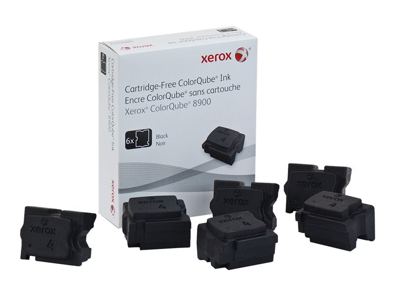 XEROX COLORQUBE 8900  6PK SD BLACK INK STICKS