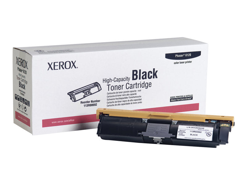 XEROX PHASER 6120 HI YLD BLACK TONER