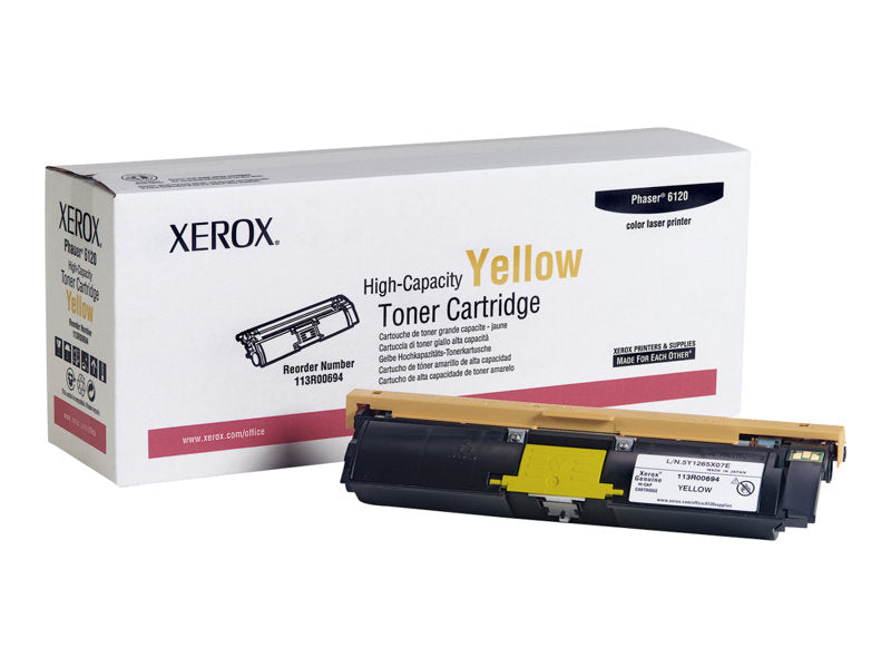 XEROX PHASER 6120 HI YLD YELLOW TONER